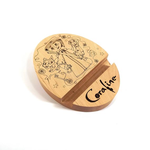 Підставка тримач під смартфон планшет Caraline 9х12х2 см Майстерня містера Томаса Дерево | Зображення 4