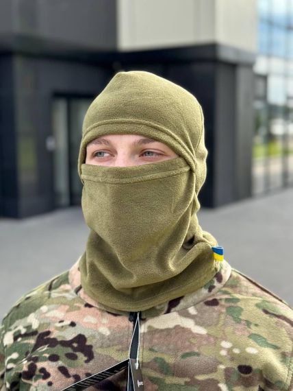 Флісова балаклава світла олива