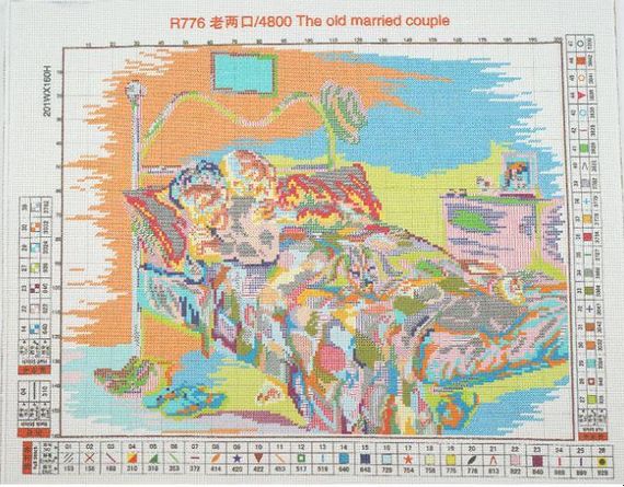 Набір для вишивання за нанесеною на канву схемою "Jesus Shepherd 6". AIDA 14CT printed 55*55 см | Зображення 3