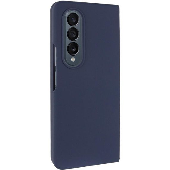 Чохол Foldables Silicone Cover Lakshmi (AAA) для Samsung Galaxy Z Fold4 Білий / White Темно-синій / Midnight blue