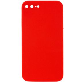 Чохол Silicone Case Square Full Camera Protective (AA) NOLOGO для Apple iPhone 7 plus/8 plus (5.5") Червоний / Red