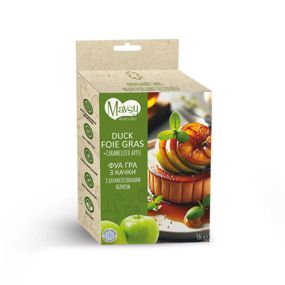 Ласощі для собак від 3-х місяців Mavsy Freeze dried DUCK FOIE GRAS WITH CARAMELIZED APPLE фуа-гра з качки з карамелізованим яблуко