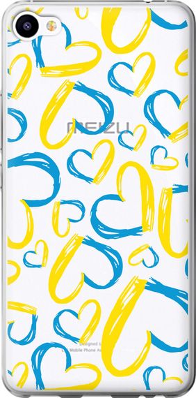 Чехол на Meizu M3x Сердца UA "5292u-633-17620"
