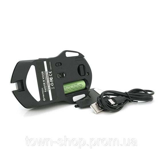 Мышь беспроводная Fantech WG12R RAIGOR III, 6 кнопок, 800-2000 DPI, Win7/8/10 Mac OS, Black, COLOR BOX | Зображення 3