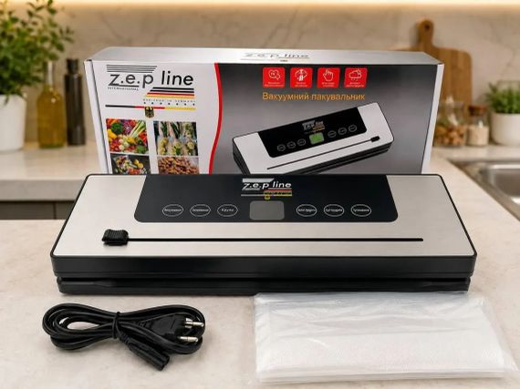 Вакуумний пакувальник Zepline ZP-00381 200 Вт із 6 програмами та LED-підсвіткою | Зображення 1
