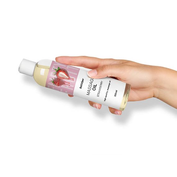 Розпродаж!!! Масажна олія Satisfyer Massage Oil Strawberry 250 мл (термін 30.04.2027) | Зображення 5