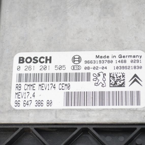 Блок управління двигуном 1.4 / 1.6 VTI Peugeot 207 308 2006-2014 Комп'ютер ЕБУ двигуна Пежо 207 308 9664738680 | Зображення 1