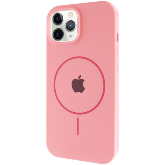 Чохол Silicone Case Full Protective (AA) with MagSafe для Apple iPhone 11 Pro (5.8") Рожевий / Light pink