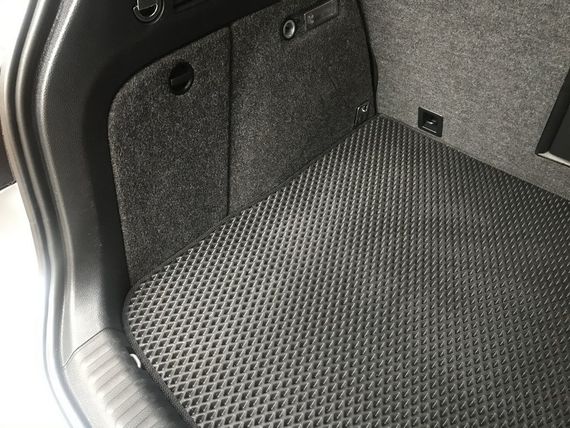 Килимок багажника (EVA, поліуретановий, чорний) для Volkswagen Tiguan 2007-2016 рр | Зображення 1