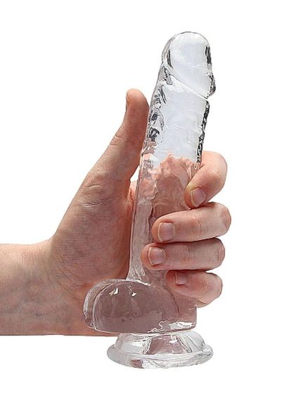 Фалоімітатор - Realrock Dildo 7" Transparent Sex Aura | Зображення 5