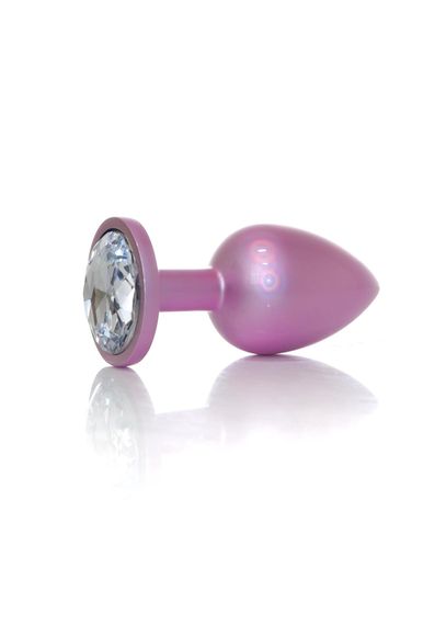 Анальна пробка - Jewellery Pearl Pink Plug Clear L