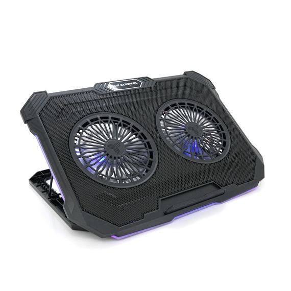 Подставка под ноутбук IceCoorel F8.10-17", 2x125mm 1200±10% RPM, RGB, Box Q10