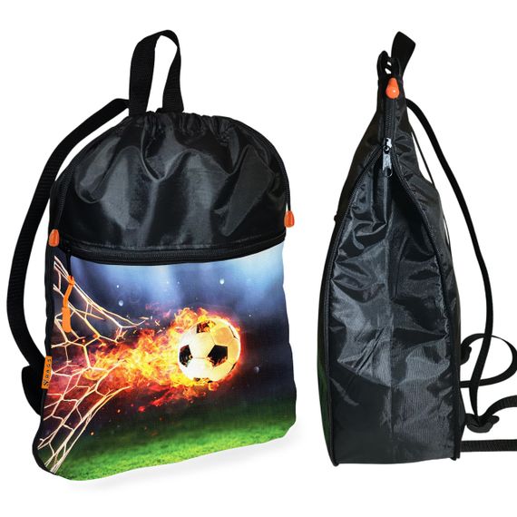 Школьный рюкзак детский Футбол + Сумка для обуви спортивной формы рюкзак-мешок мальчику (01867) | Зображення 1