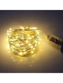 Світлодіодна гірлянда нитка на 100 Led "Краплі роси" 10 м з USB підключенням та пультом ДУ Білий теплий
