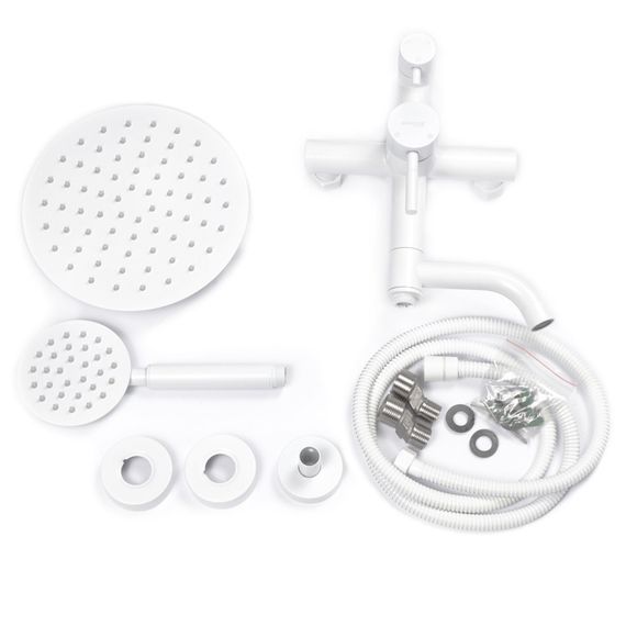 Душевая колонна со смесителем Mixxus SUS-009-J White с нерж. стали SUS304 (MI5758) | Зображення 2