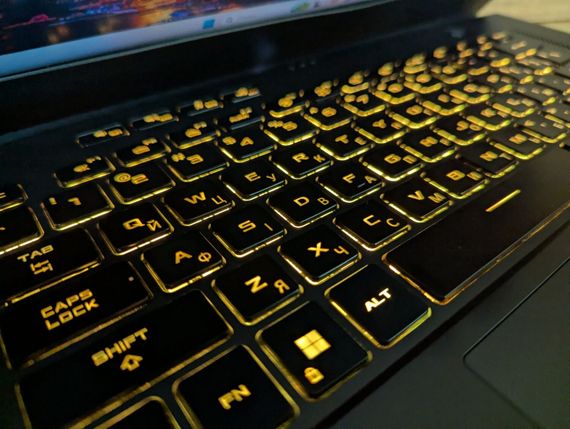 Игровой ноутбук Asus ROG Zephyrus GA503Q / 15.6" (2560x1440) IPS / AMD Ryzen 9 5900HS (8 (16) ядер по 3.0 - 4.6 GHz) / 24 GB DDR4 / 1000 GB SSD / nVidia GeForce RTX 3070, 8 GB GDDR6, 256-bit / Windows 11 б/у + Подарок Беспроводная мышь / USB | Зображення 5