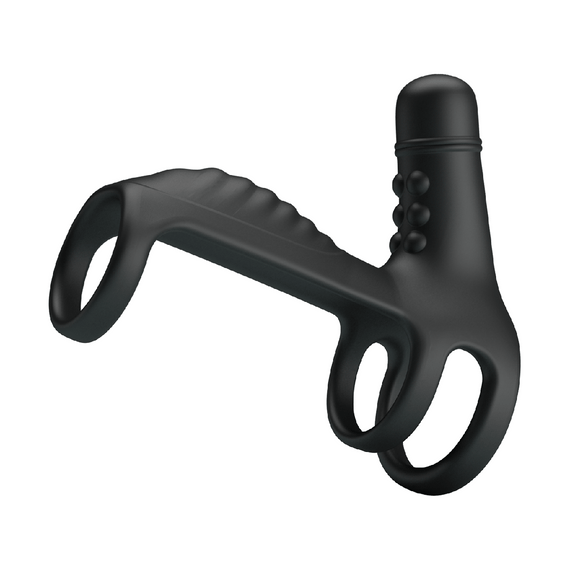 Вибронасадка с кольцом и стимулятором клитора Sex Aura | Зображення 2