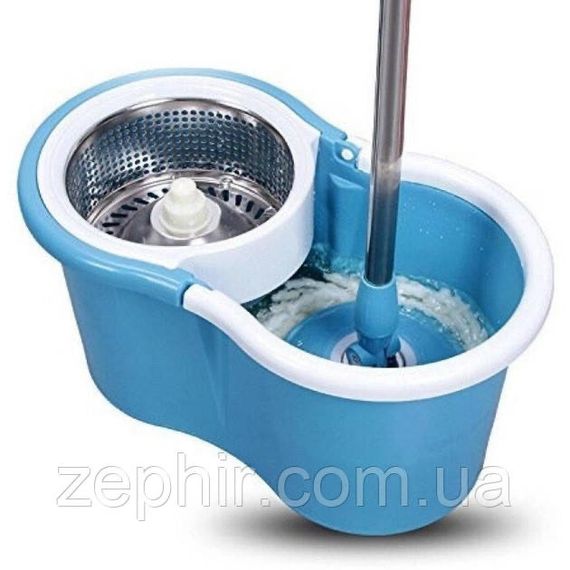 Швабра з відром з автоматичним віджиманням і смужкою Spin Mop з центрифугою | Зображення 1