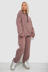 Спортивный костюм женский на флисе, цвет мокко, 238R5726
