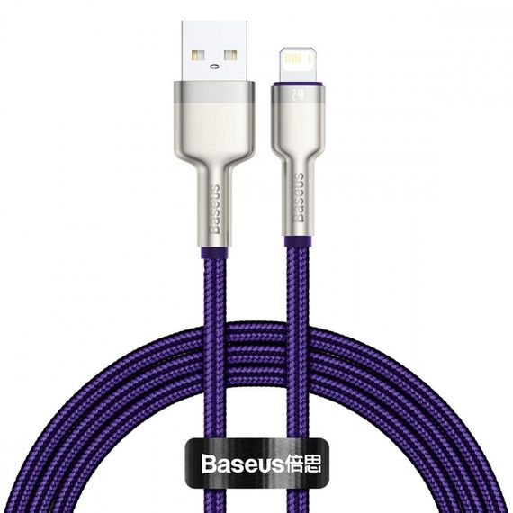 Кабель Baseus Cafule Metal Lightning 2.4A (1m)