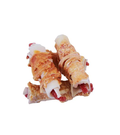 Лакомство для собак  LOVE DOG  ВЕНСКИЕ крученики фруктовые ПАПАЙЯ с мясом 6 шт