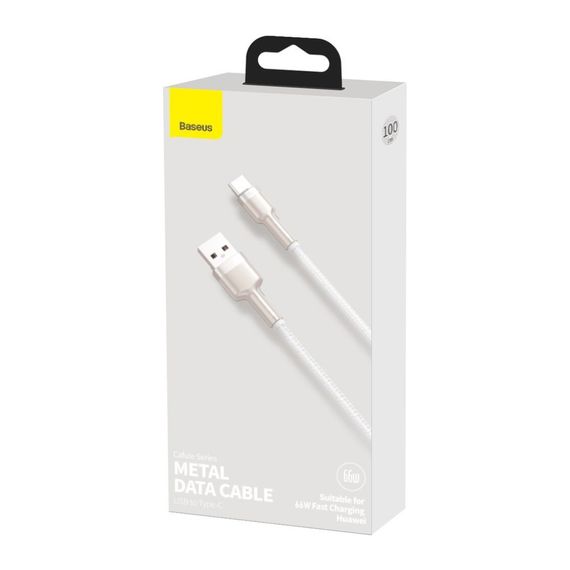 Дата кабель USB-C to USB-C 1.0m 66W metal Baseus (CAKF000102) | Зображення 2
