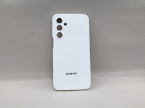 Samsung A16 | Протиударний чохол з логотипом | Soft Touch | білий