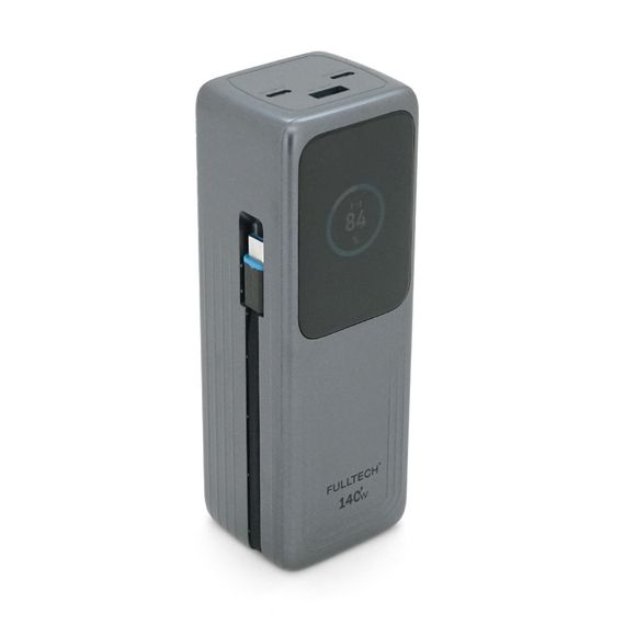 Powerbank Fulltech FP34 30000mAh, Fast charge PD140W, Li-pol, LCD Display, Вхід:Type-C, Виходи: 2xUSB Type-C, 1xUSB Type-A, USB