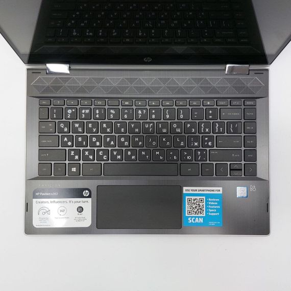Ноутбук-трансформер HP Pavilion X360 / 14" (1366x768) TN Touch / Intel Core i3-8130U (2 (4) ядра по 2.2 - 3.4 GHz) / 8 GB DDR4 / 256 GB SSD / Intel UHD Graphics 620 / WebCam б/в | Зображення 2