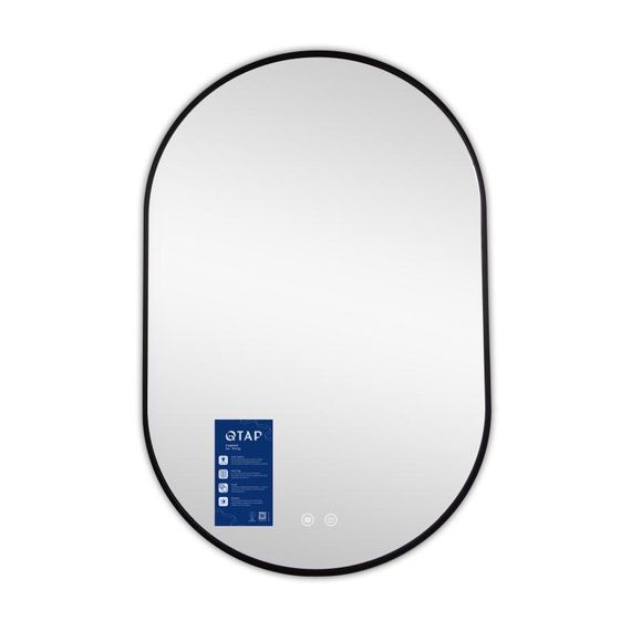Дзеркало Qtap Scorpio (SC1) з LED-підсвічуванням Touch, з антизапотіванням, з димером, рег. темп. кольору (3000-6500K) Black | Зображення 3