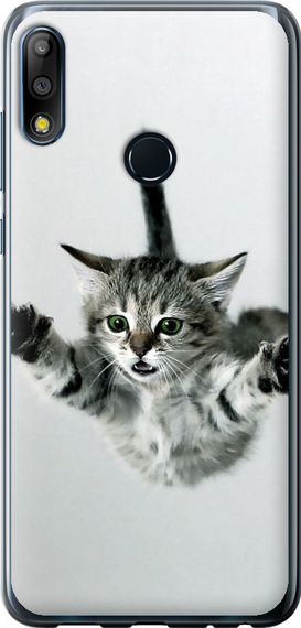 Чехол на Asus Zenfone Max Pro M2 ZB631KL Летящий котёнок "2322u-1641-17620"