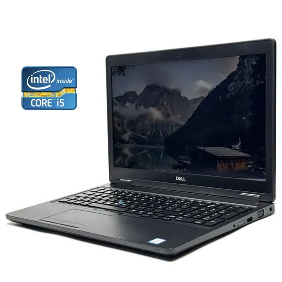 Ноутбук Dell Latitude 5580 / 15.6" (1920x1080) IPS Touch / Intel Core i5-7300U (2 (4) ядра по 2.6 - 3.5 GHz) / 8 GB DDR4 / 256 GB SSD / Intel HD Graphics 620 / WebCam / Win 10 Pro б/в