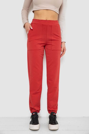 Спортивні штани жіночі, колір темно-кораловий, 247R4670