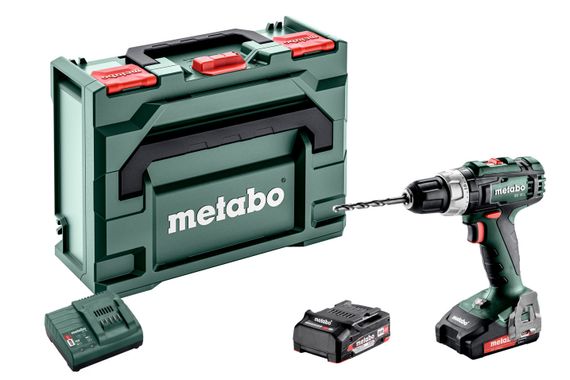 Шуруповерт-дриль Metabo BS 18 L акумуляторний, 18V 2x2Aч, metaBOX (602321500)