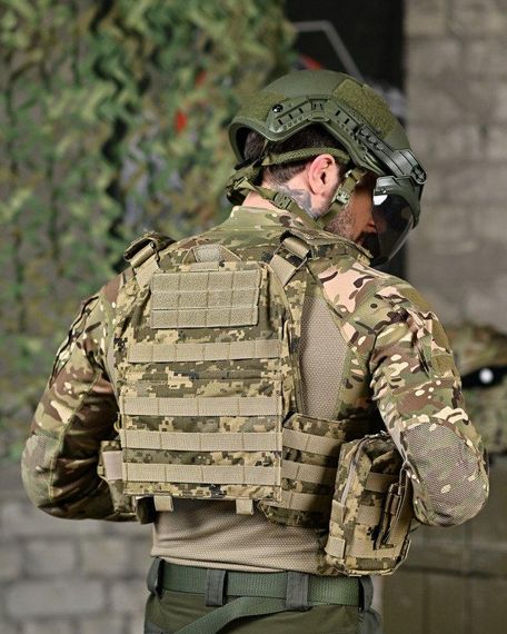 Плитоноска 4 точки сброса Attack PREMIUM   пиксель ДЛ6501 | Зображення 2