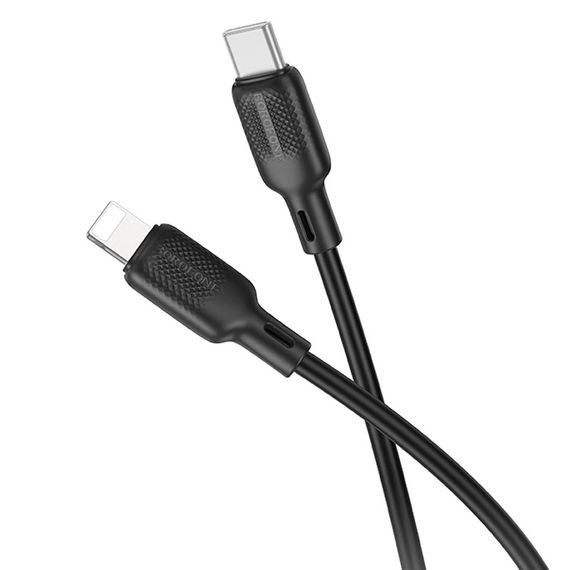 Дата кабель Borofone BX113 Lenny Type-C to Lightning 27W (3m) Black | Зображення 1