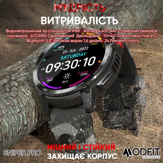 Modfit Sniper Pro Black-Silver 41 мм. | Зображення 1