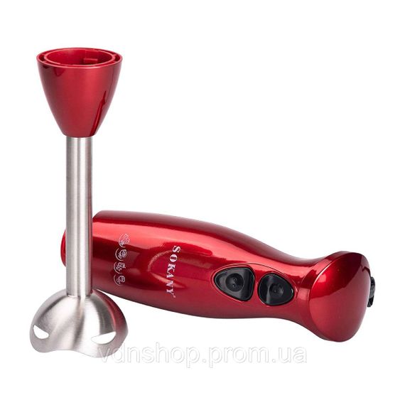 Ручний блендер занурювальний 600 Вт портативний багатофункціональний електричний Червоний SM-5011 | Зображення 8