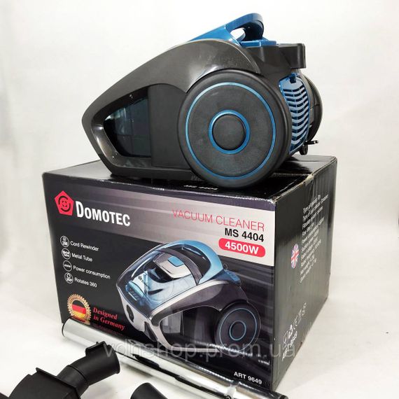 Практичний пилосос для прибирання в домі Domotec, Хороший колбовий пилосос Звичайний для дому IA-57 | Зображення 7