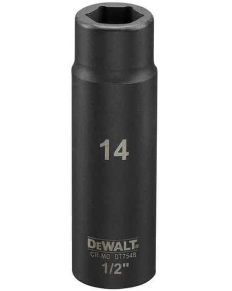 Головка торцева ударна DeWalt IMPACT довга шестигранна 1/2" 14 мм (DT7548)