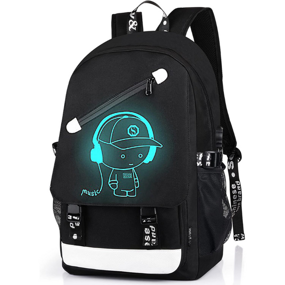 Рюкзак водостійкий розумний повсякденний з Led-підсвіткою "Music", рюкзак з підсвіткою  для прогулянок і спорту | Зображення 9