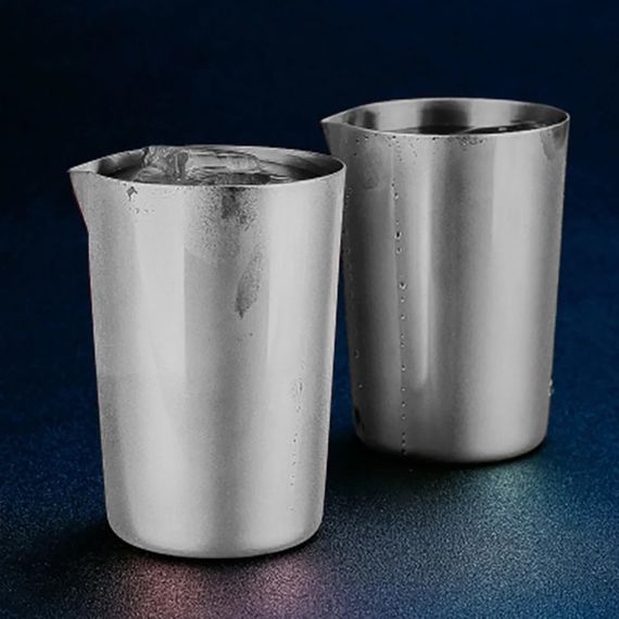 Смесительный стакан для коктейлей Bar House из нержавеющей стали Mixing glass 500 мл Серебристый | Зображення 7