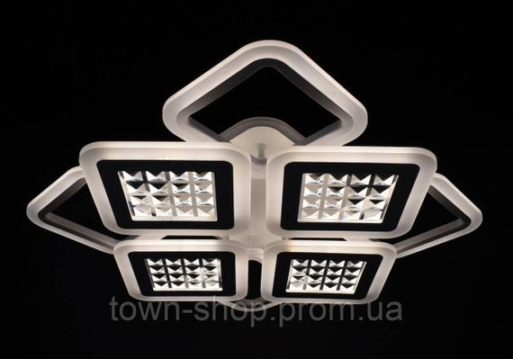 Люстра потолочная LED с пультом A2723/4+4S-RGB-wh Белый 11х54х62 см. | Зображення 3