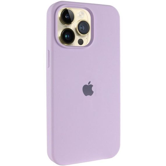 Чохол Silicone Case (AA) Logo with MagSafe для Apple iPhone 13 Pro (6.1") Бузковий / Lilac