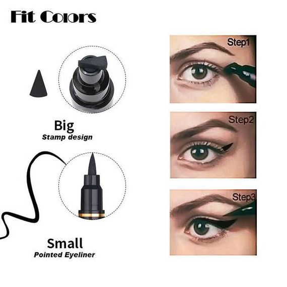 Підводка-фломастер для повік зі штампом Fit Colors slim eyeliner | Зображення 2