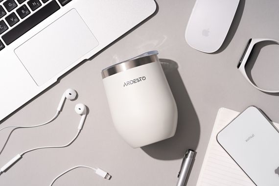 Термокухоль Ardesto Compact Mug 350 мл білий | Зображення 1