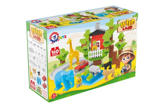 Конструктор блочний 1119 “Wild Land” 160елм. в коробці ТЕХНОК