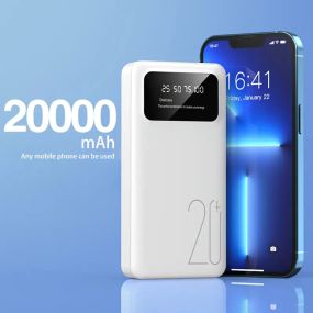Портативний Power Bank 20000 мАг, 5В/2А, Дві USB-розетки для iOS/Android телефонів