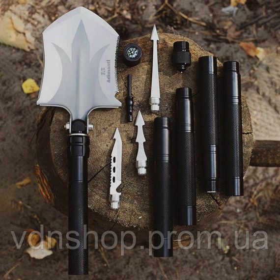 Многофункциональная туристическая сапёрная лопата Adimanti HK002 11-в-1 складная с чехлом PU-39