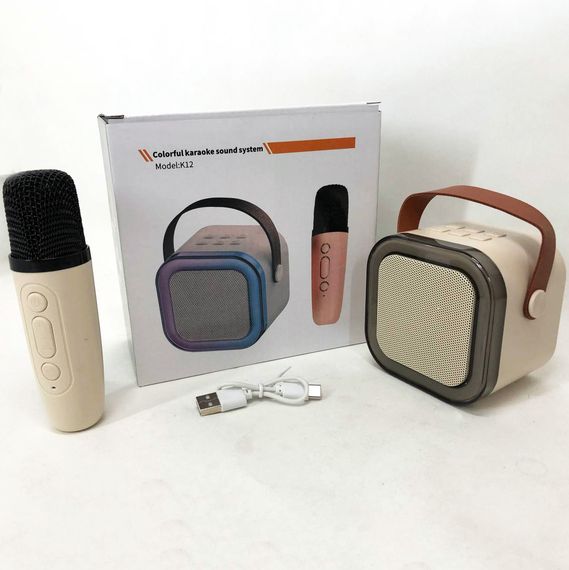 Музыкальный микрофон караоке K12 10W, Беспроводной микрофон блютуз, Караоке LG-879 микрофон оригинал | Зображення 3
